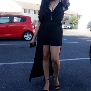 Black Maxi Romper